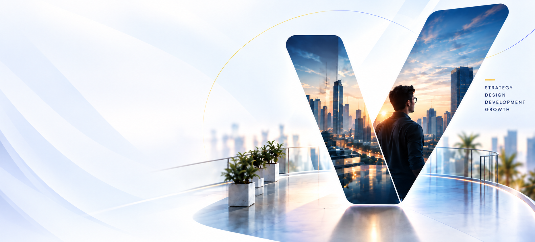 Vividuss digital transformation hero illustration